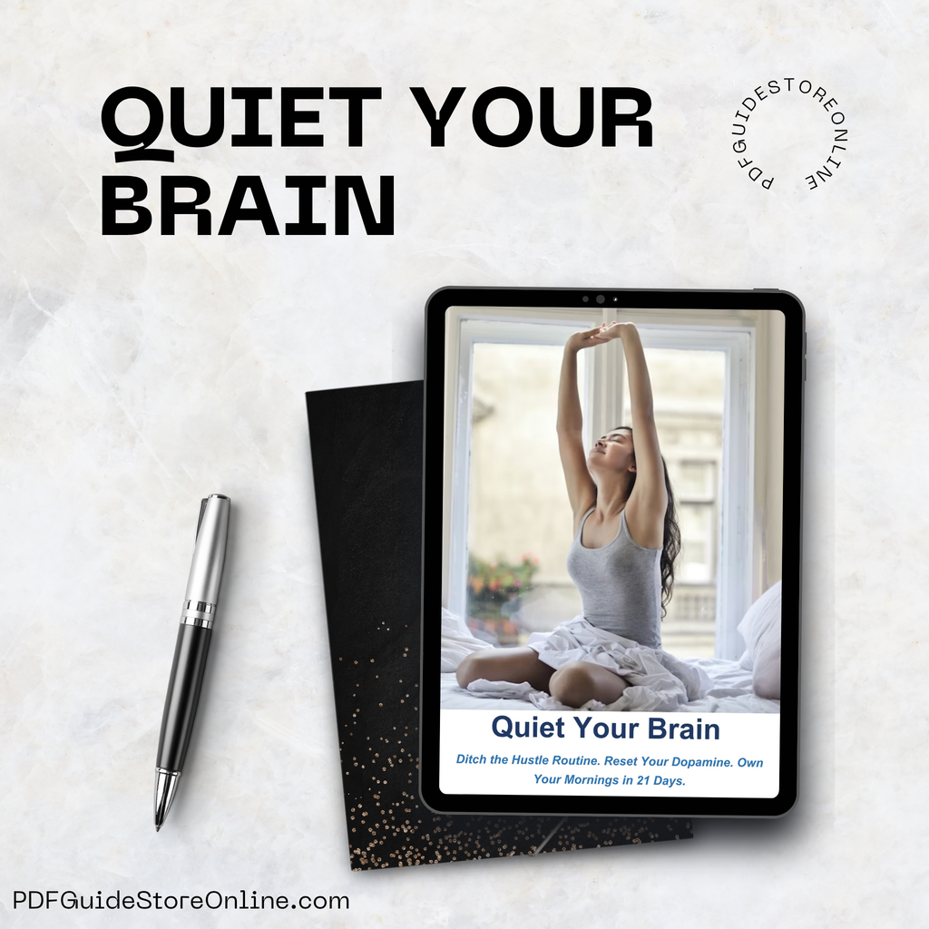 Quiet Your Brain Ditch the Hustle Routine. Reset Your Dopamine. Own Your Day in 21 Days. A 21-Day Neuroscience-Based Morning Reset