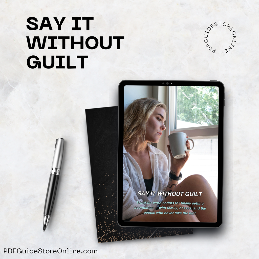 Say It Without the Guilt: Word-for-Word Scripts for Setting Boundaries (PDF)