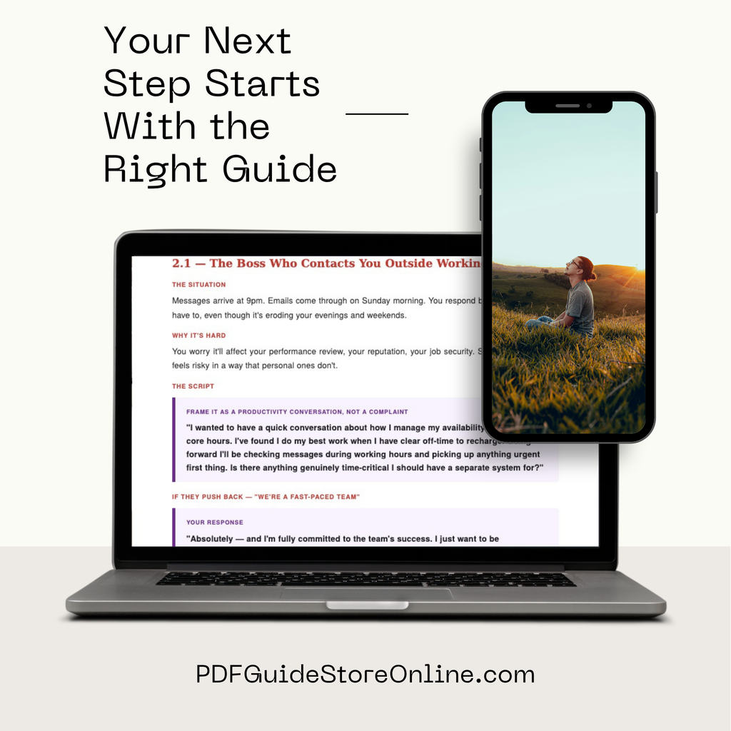 Say It Without the Guilt: Word-for-Word Scripts for Setting Boundaries (PDF)
